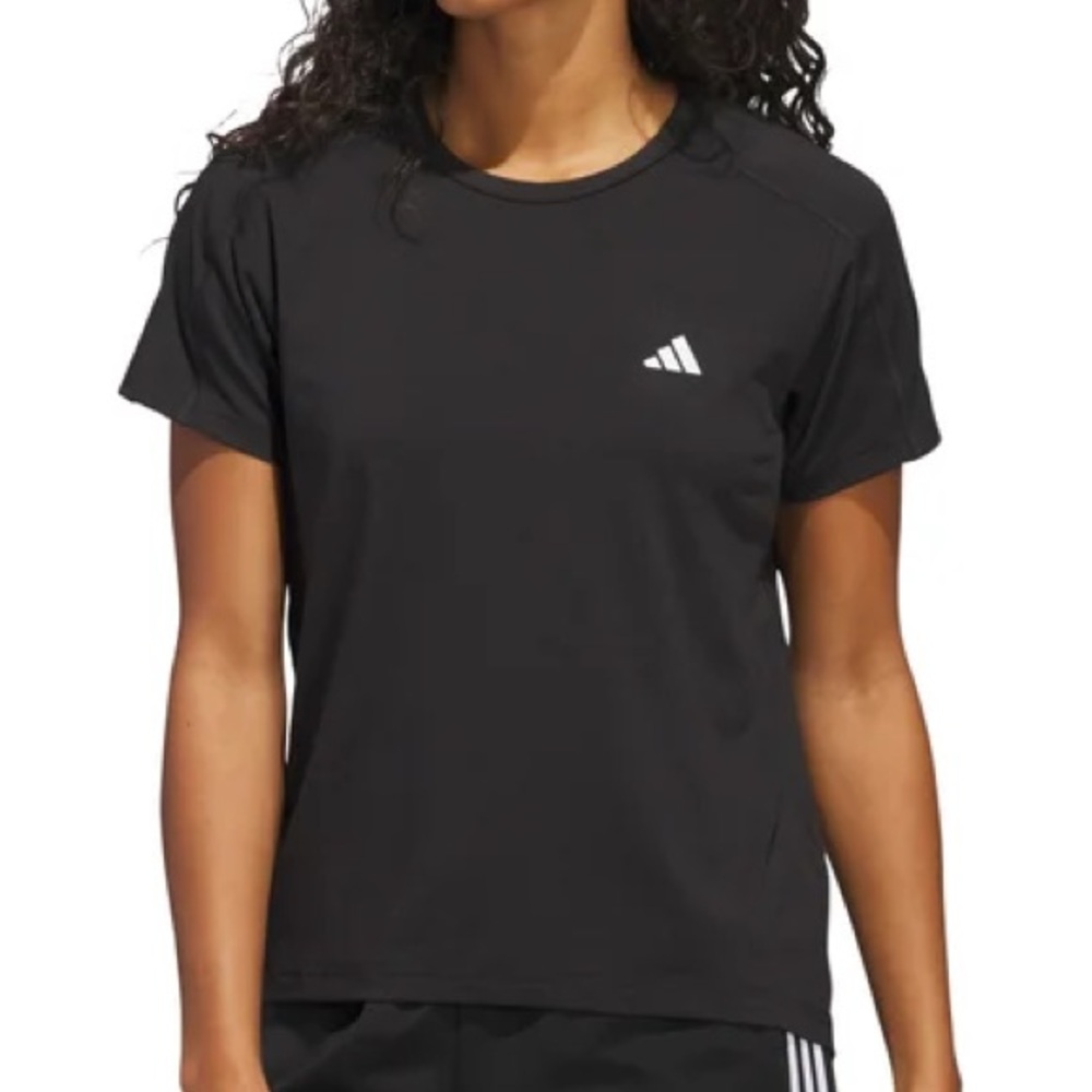 Adidas Women's Black Short Sleeve Active Tee, XL